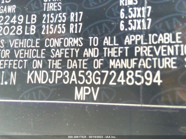 KNDJP3A53G7248594 KIA SOUL +