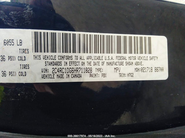 2C4RC1DG6HR711828 Chrysler Pacifica Touring