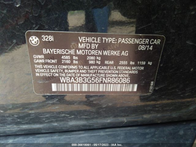 WBA3B3G56FNR86086 BMW 3 Series 328i Xdrive