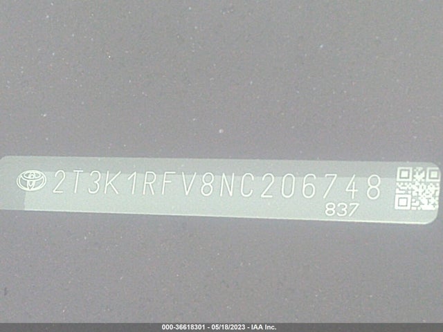 Toyota RAV4 LE 2022 2T3K1RFV8NC206748 Image 9