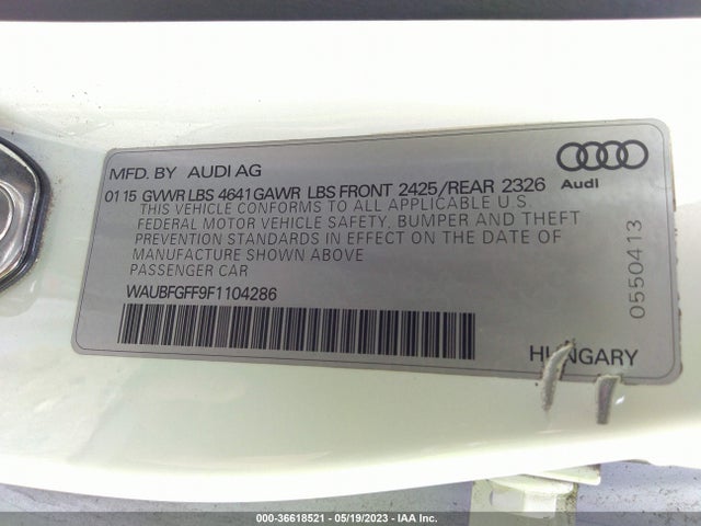 WAUBFGFF9F1104286 Audi S3/a3 2.0t Premium Plus
