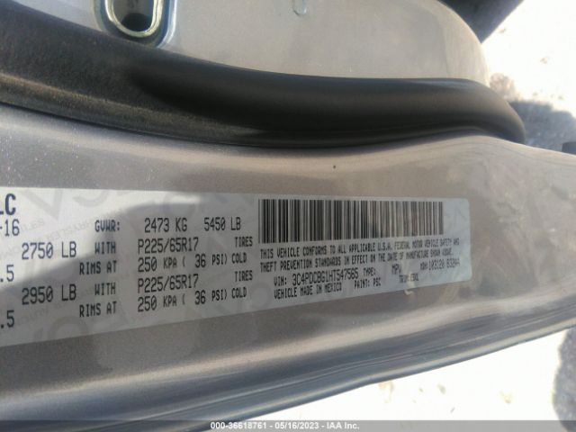 3C4PDCBG1HT547565 Dodge Journey Sxt