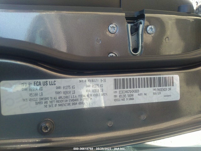 Chrysler 300 Limited 2016 2C3CCAAG7GH343839 Image 9
