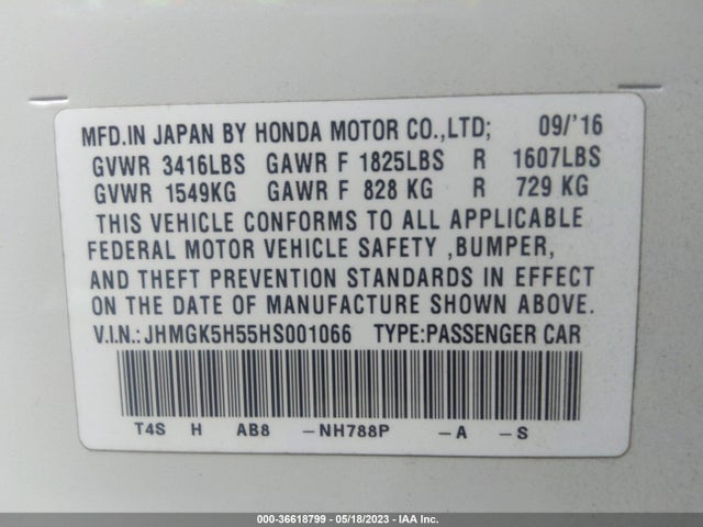 Honda FIT LX 2017 JHMGK5H55HS001066 Image 10