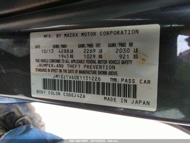 Mazda Mazda6 I Touring 2014 JM1GJ1V60E1151226 Image 9