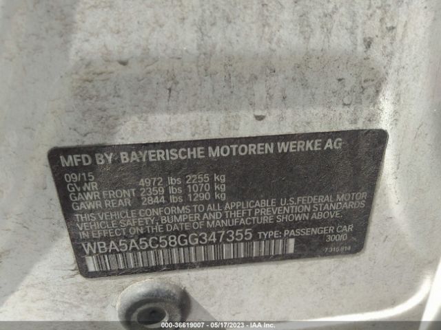 WBA5A5C58GG347355 BMW 5 Series 528i