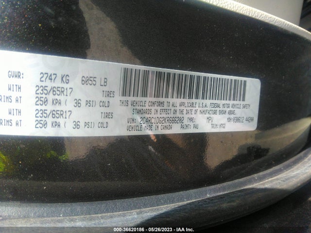 Chrysler Pacifica Touring 2019 2C4RC1DG2KR666202 Image 9