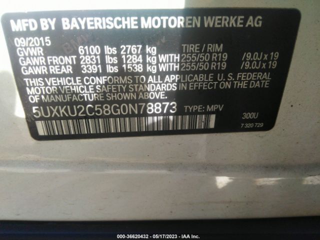 5UXKU2C58G0N78873 BMW X6 Xdrive35i