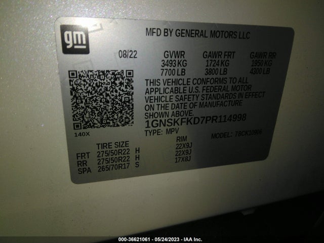 Chevrolet Suburban Premier 2023 1GNSKFKD7PR114998 Image 9