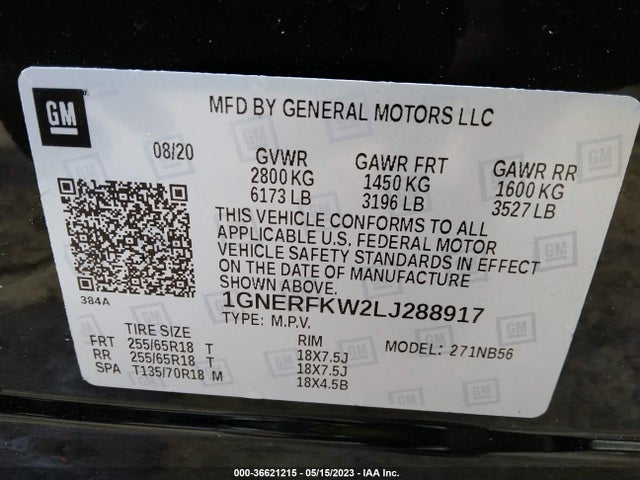 Chevrolet Traverse Ls 2020 1GNERFKW2LJ288917 Image 9