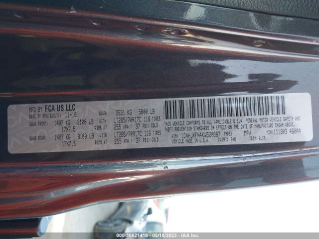 1C4HJXFN4KW520987 Jeep Wrangler Unlimited Rubicon