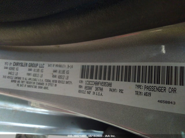 Chrysler 200 Limited 2015 1C3CCCAB0FN595308 Image 9