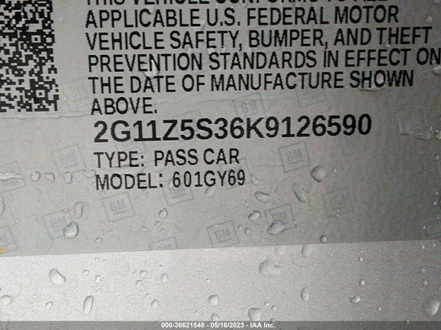 Chevrolet IMPALA LT 2019 2G11Z5S36K9126590 Image 9