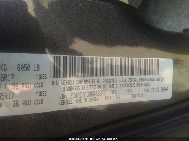 2C4RC1CG8GR239793 Chrysler Town & Country Touring-l