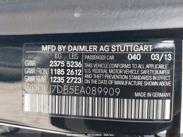 WDDLJ7DB5EA089909 Mercedes-Benz Cls-class Cls 550