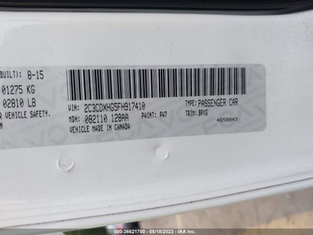 2C3CDXHG5FH917410 Dodge Charger Sxt