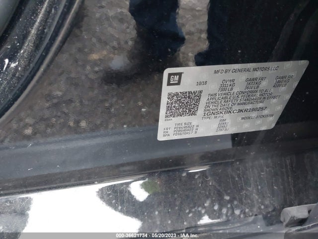 Chevrolet Tahoe Lt 2019 1GNSKBKC3KR190257 Image 9
