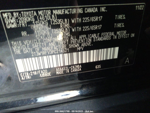Toyota Rav4 Xle 2023 2T3W1RFV3PC214521 Image 11