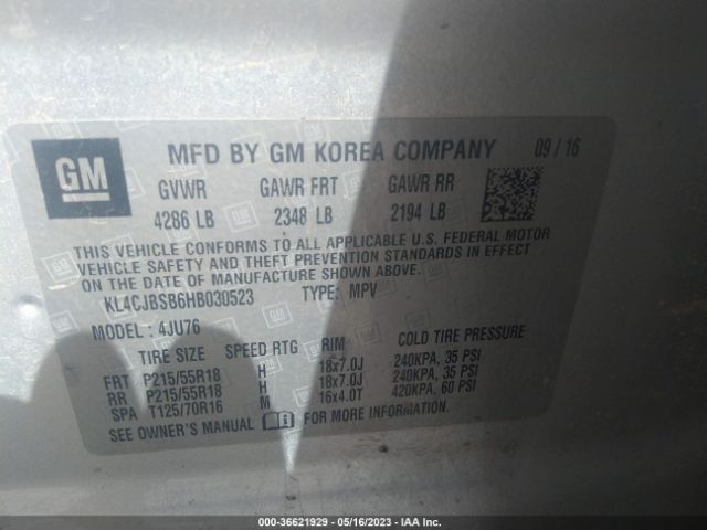 KL4CJBSB6HB030523 Buick Encore Preferred Ii