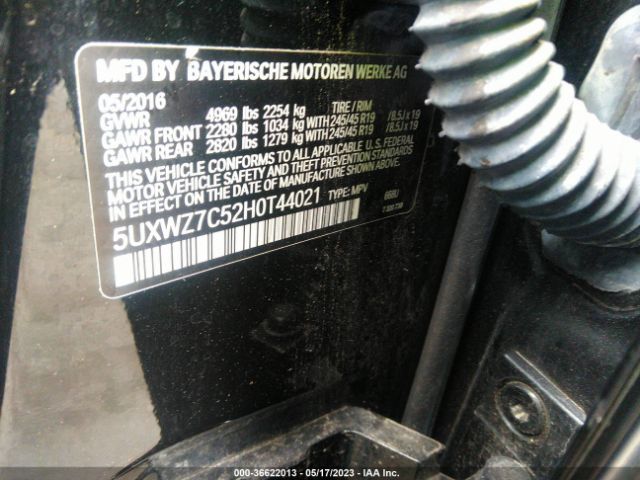 5UXWZ7C52H0T44021 BMW X3 Sdrive28i