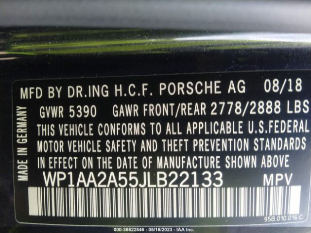 WP1AA2A55JLB22133 Porsche Macan