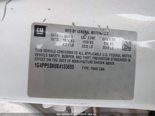 1G4PP5SK8E4133655 Buick Verano