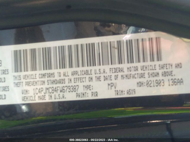 1C4PJMCB4FW679387 Jeep Cherokee Latitude