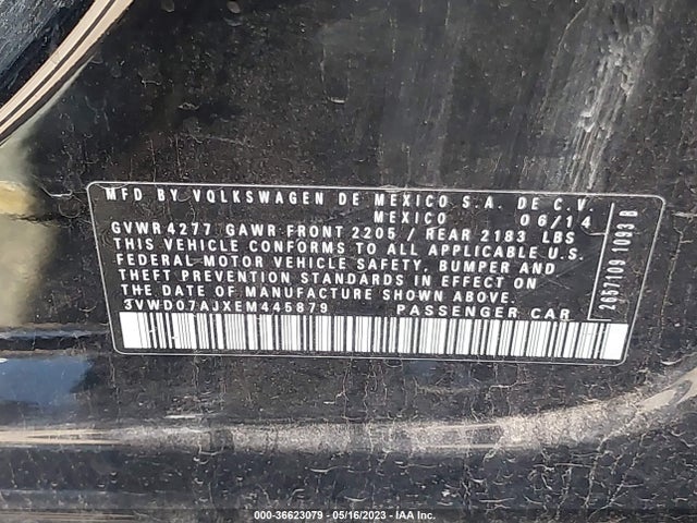3VWD07AJXEM445879 Volkswagen Jetta Sedan Se W/connectivity