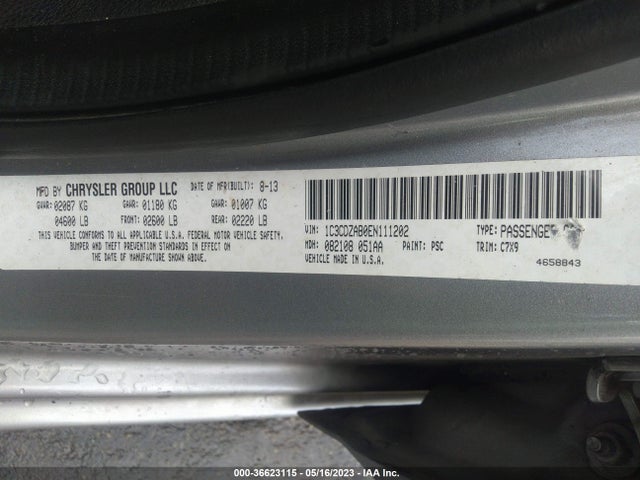 Dodge AVENGER SE 2014 1C3CDZAB0EN111202 Image 9