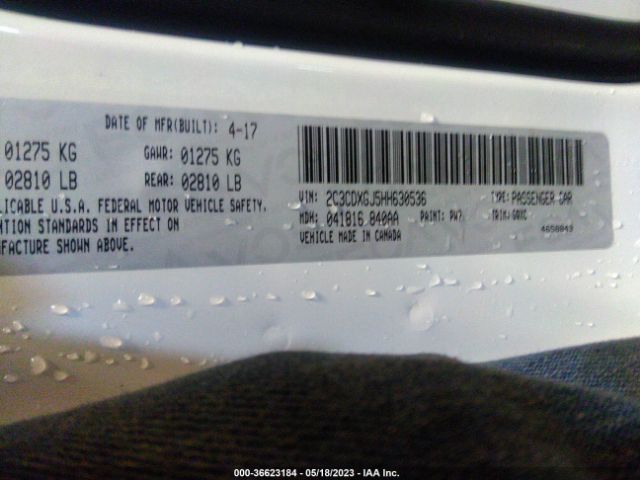 2C3CDXGJ5HH630536 Dodge Charger R/t Scat Pack