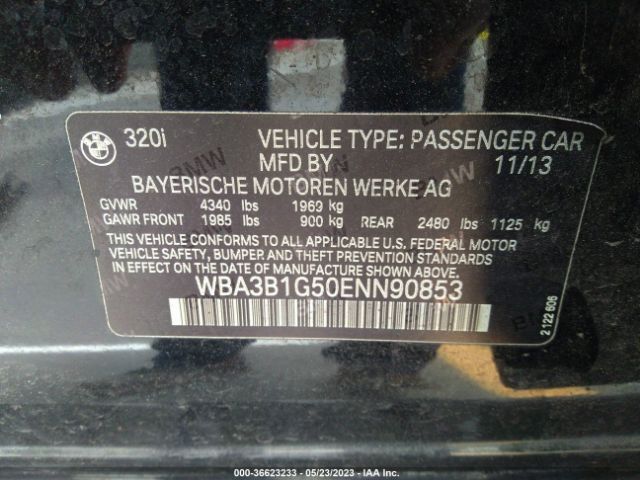 WBA3B1G50ENN90853 BMW 3 Series 320i