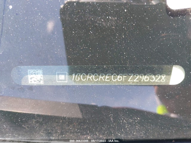 2015 CHEVROLET SILVERADO 1500 LT VIN: 1GCRCREC6FZ296328