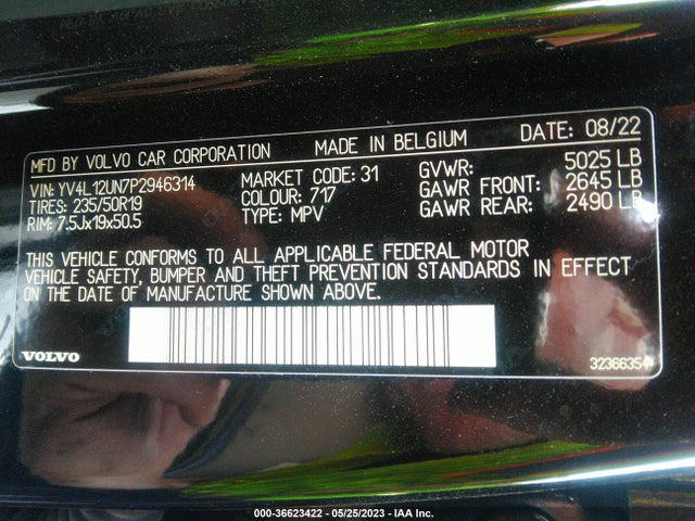 2023 Volvo XC40, VIN: YV4L12UN7P2946314