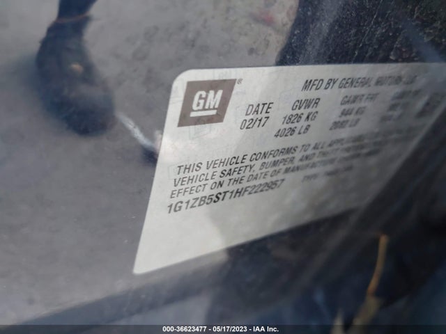 Chevrolet MALIBU LS 2017 1G1ZB5ST1HF222957 Image 10
