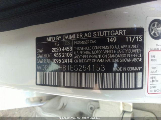 WDDGF4HB1EG254153 Mercedes-Benz C-class C 250