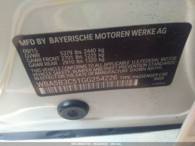 WBA5B3C51GG254226 BMW 5 Series 535i Xdrive