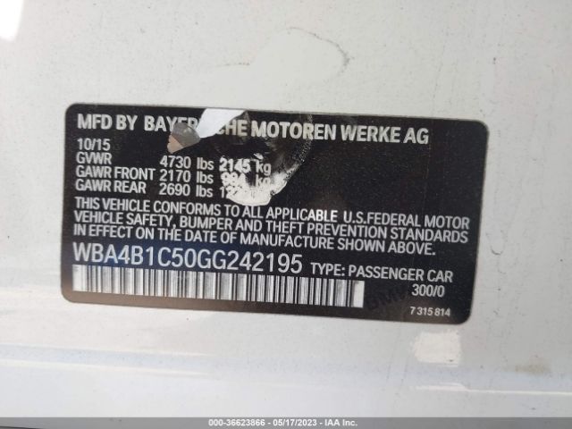 WBA4B1C50GG242195 BMW 4 Series 435i