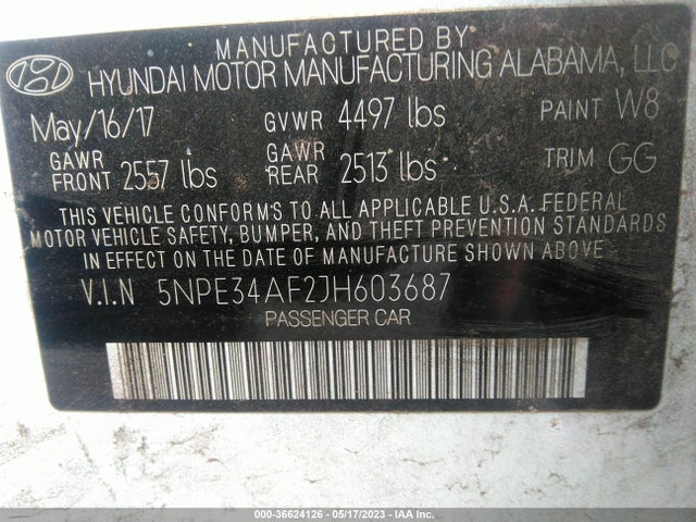 Hyundai SONATA SEL 2018 5NPE34AF2JH603687 Image 9