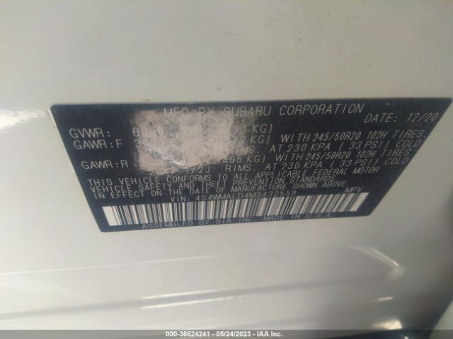 4S4WMALD4M3432559 Subaru Ascent Limited