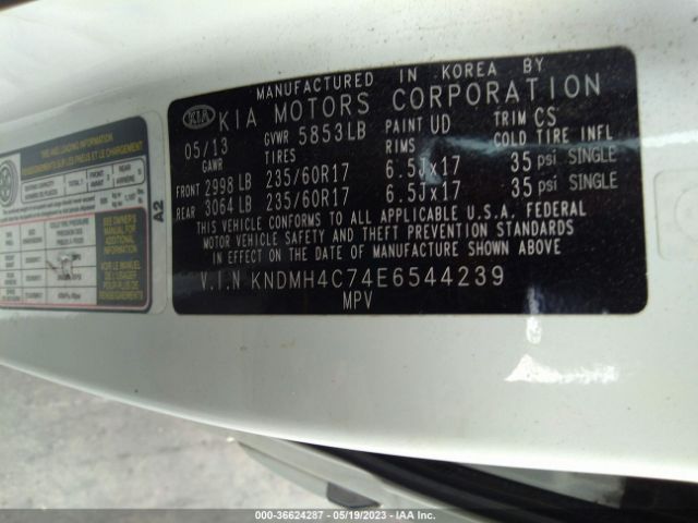 KNDMH4C74E6544239 KIA SEDONA EX