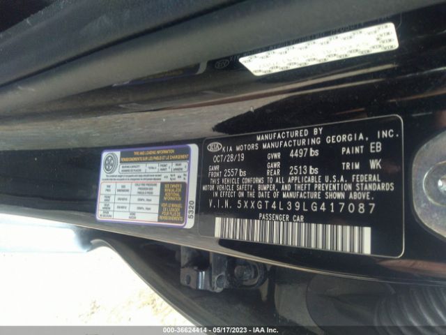 5XXGT4L39LG417087 KIA Optima S