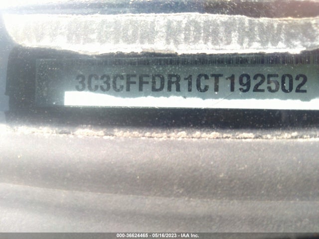2012 FIAT 500 POP VIN: 3C3CFFDR1CT192502