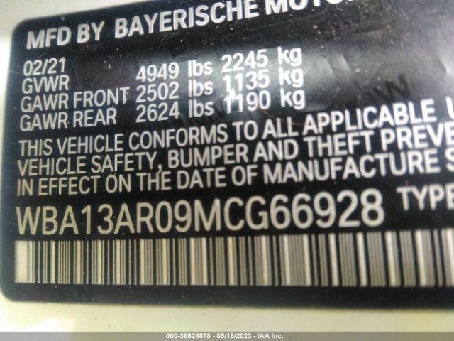 WBA13AR09MCG66928 BMW 4 Series M440i Xdrive