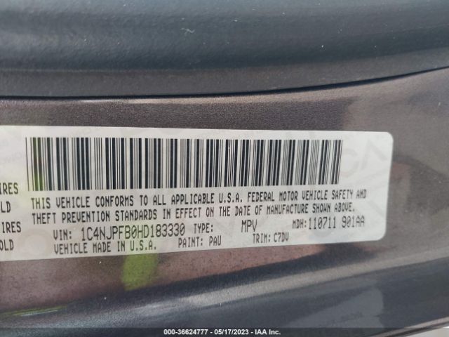 1C4NJPFB0HD183330 Jeep Patriot Latitude