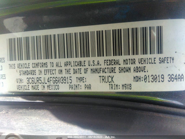 3C6UR5JL4FG603915 RAM 2500 Big Horn