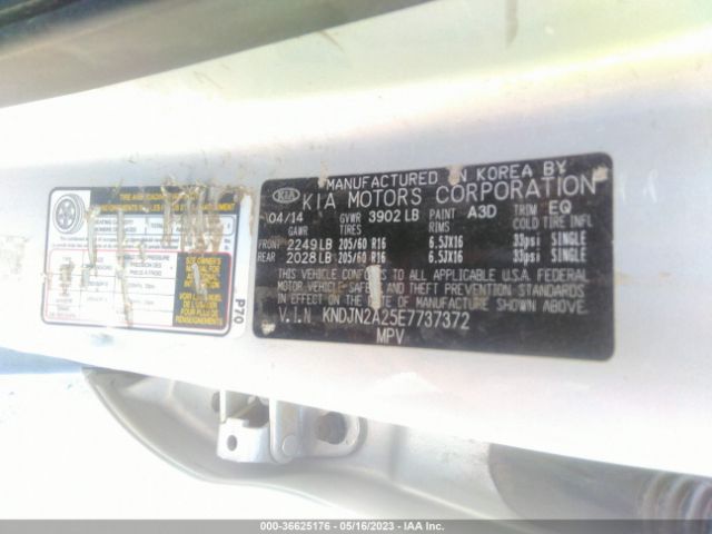 KNDJN2A25E7737372 KIA Soul Base