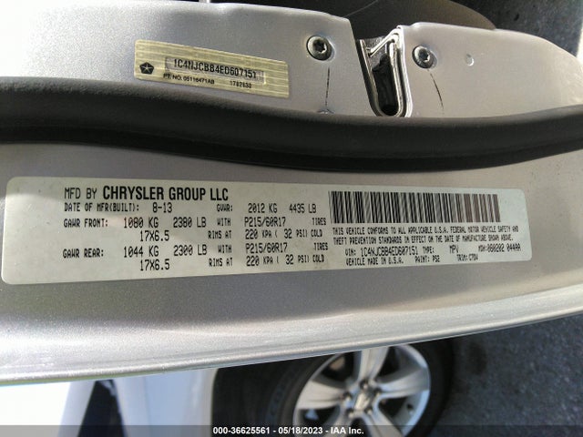 1C4NJCBB4ED607151 Jeep Compass Sport