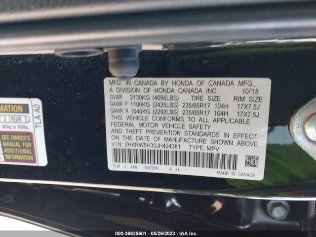 Honda CR-V LX 2018 2HKRW5H30JH424381 Image 9