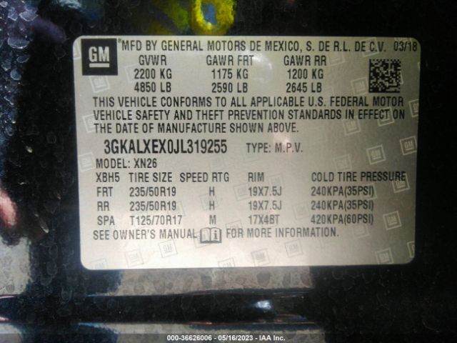 3GKALXEX0JL319255 GMC Terrain Denali