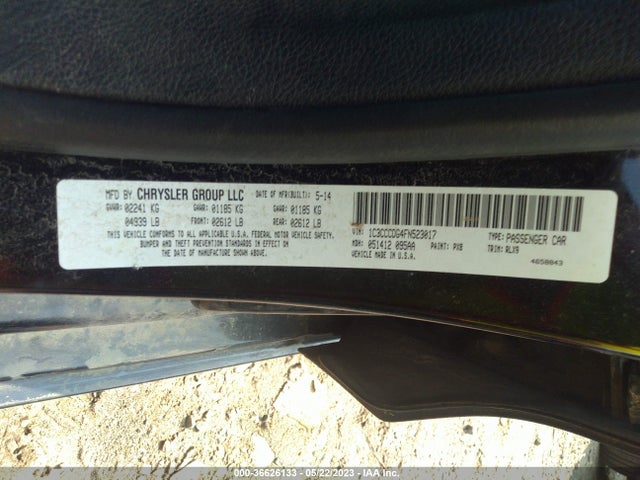 1C3CCCDG4FN523017 Chrysler 200 S